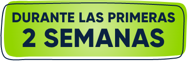 Efectos secundarios posibles durante las dos primeras semanas