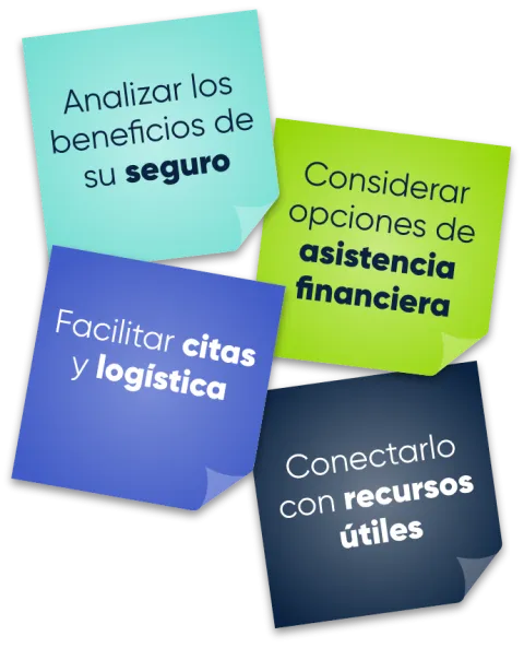 SareptAssist puede ayudar con la logística del tratamiento